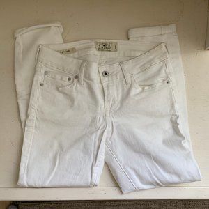 lucky brand} white lolita capri jea - WORN 3 TIMES